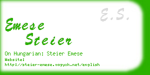 emese steier business card